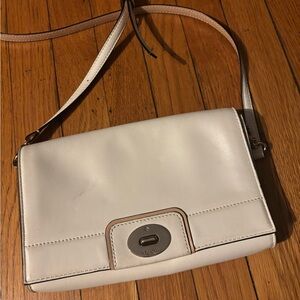 Kate Spade White Leather Crossbody Bag